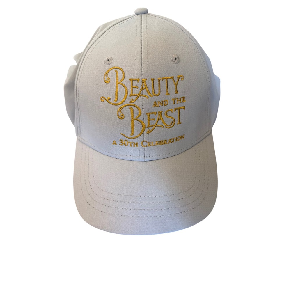 Disney Beauty and the Beast 30th Celebration Hat KC Caps Gray Gold Embroidery